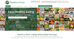 Desktop Screenshot of checkyourfood.com